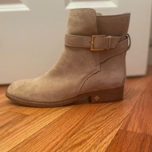Tory Burch Tan Suede Booties
